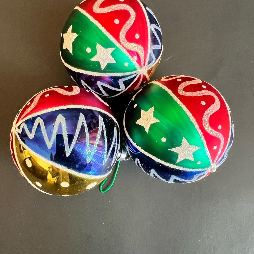 Festive Multicolor Holiday Ornaments